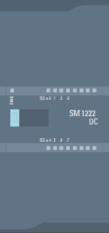 SM 1222, 8 DO, 24V DC, TRANSISTOR 0.5A